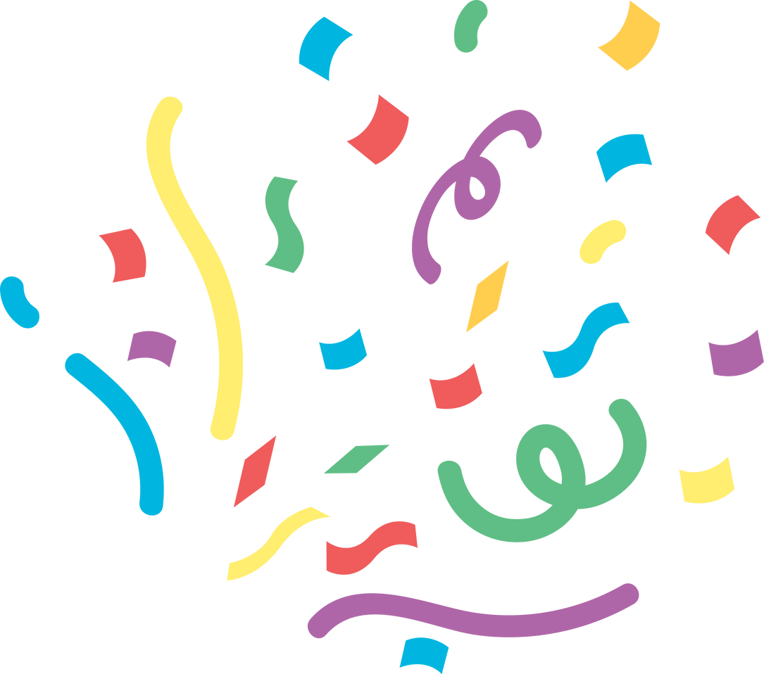 Party Icon. Confetti illustration