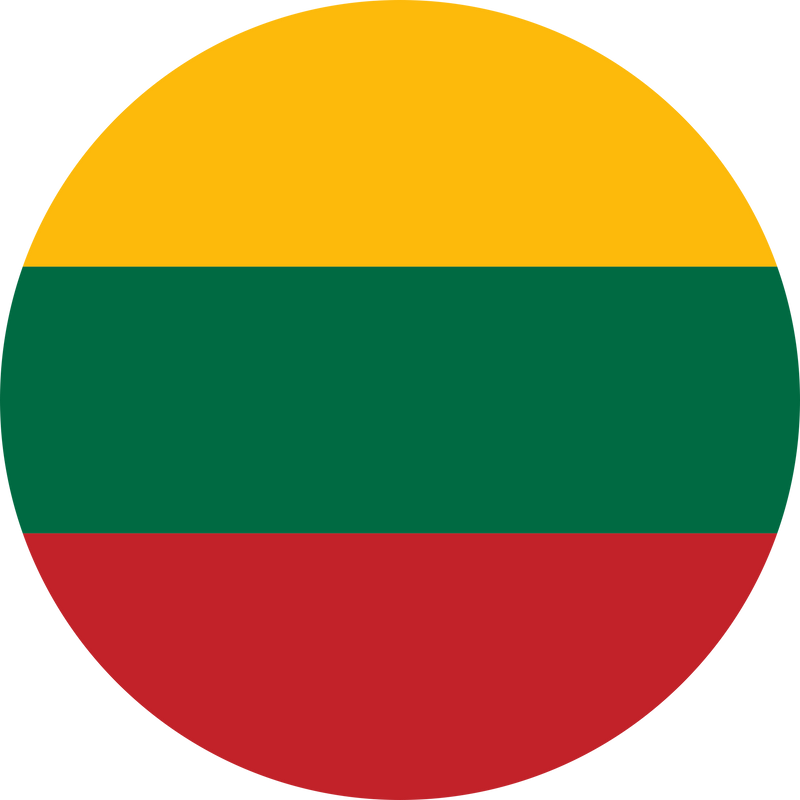 Round Lithuanian Flag of Lithuania