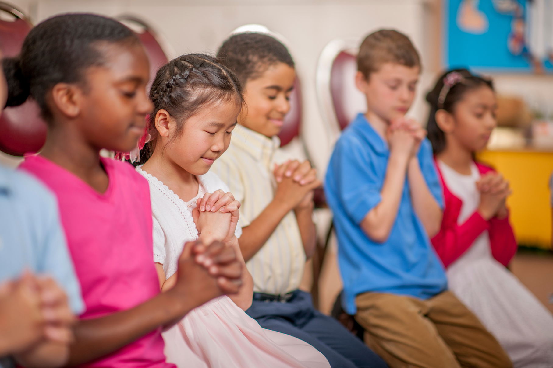 Children Praying Together