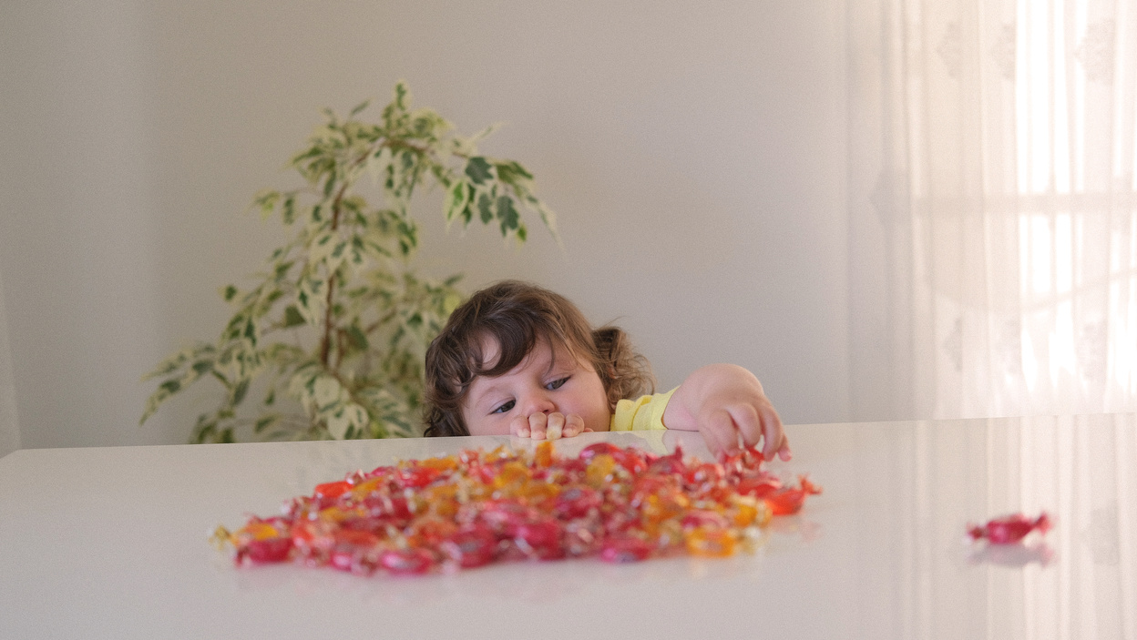 Ramadan, kid and candy